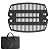 7583 Full Cooking Grid Grates for Weber Q200, Q220, Q2000, Q2400 Q2000N Q2200N Q2600N+ Q2800N+ Gas Grills, 396000 396001 566001 566002 566014, BBQ Accessories for Char Q, Cast Iron,1 Pack