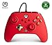 PowerA Enhanced Wired Controller for Xbox – Red, gamepad, wired video game controller, gaming controller, Xbox Series X|S