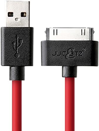JuicEBitz2m Super Core [20AWG Pure Copper] Fast Data & Charger Cable Lead for iPad 3 2 1, iPhone 4S 4, iPod - 1st to 6th Generation (2m, Limited Edition)