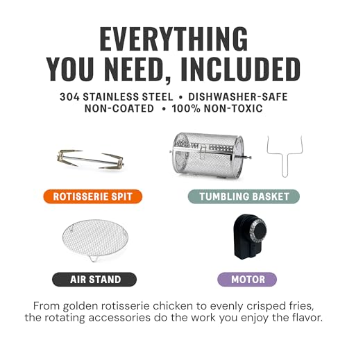 Fritaire Non-Toxic 5 Quart Glass Air Fryer