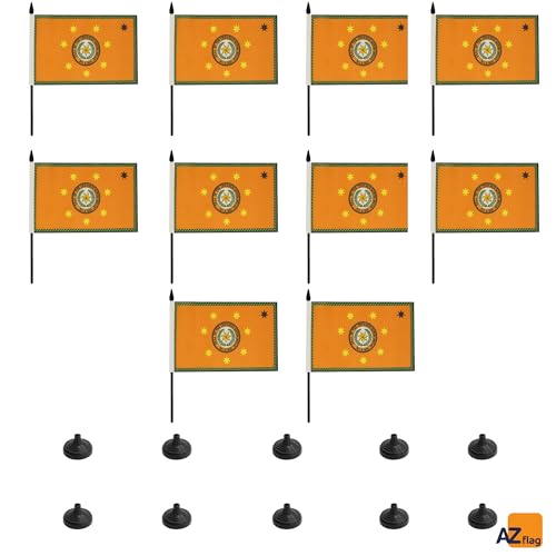 Drapeau de table Cherokees AZ FLAG pour décoration de bureau indien d'Amérique et événement 10pcs - 6