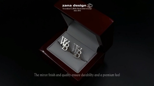 Mancuernillas personalizadas para hombre con inicial miniatura 7