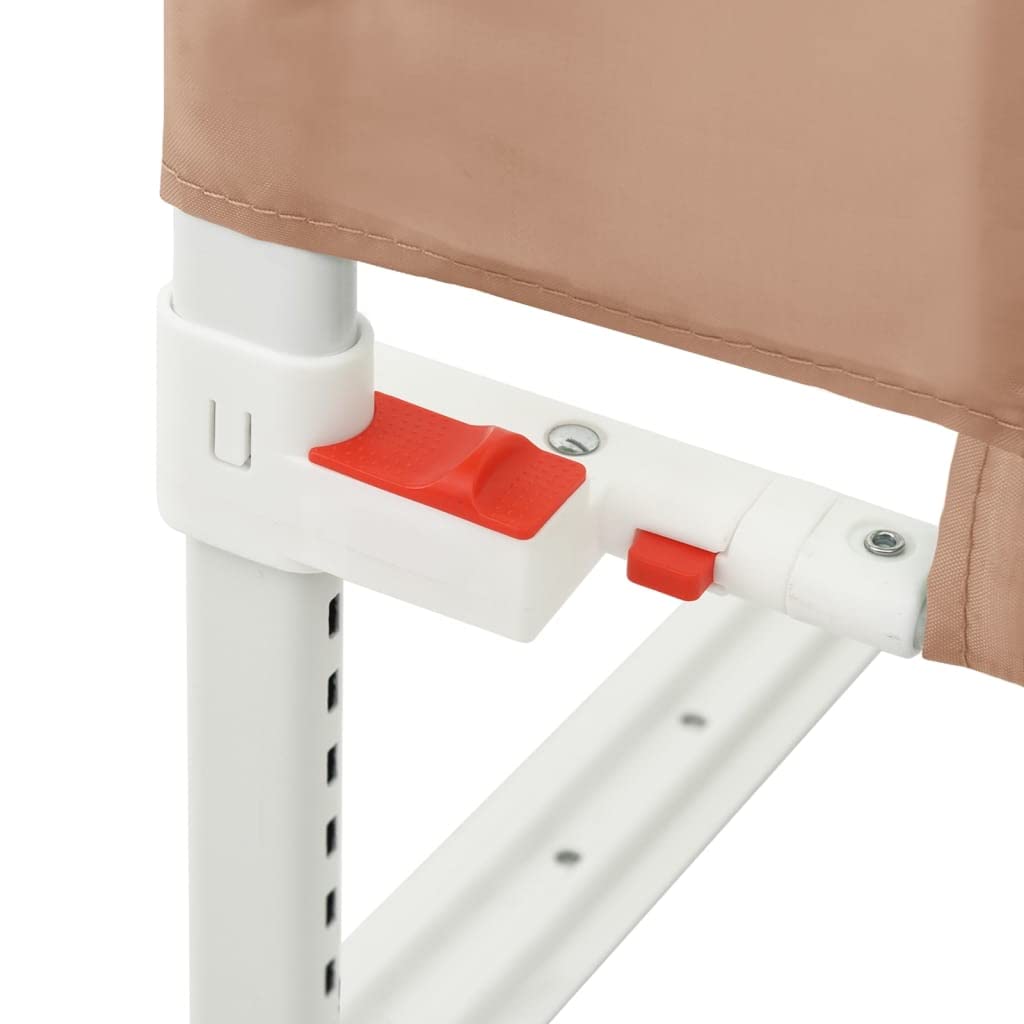 homiuse 100x25 cm Barandilla de Seguridad Cama de niño Taupe Tela Barandillas para Camas Barrera Cama Bebe Barrera De Cama Barrera Seguridad Protector Cama Bebe Barrera Seguridad Niños Cama