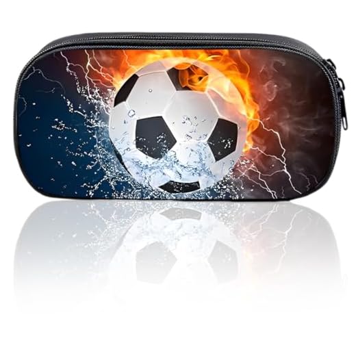 XYTAHDM Estuche Futbol 3D Grande para Niños y Estudiantes