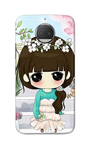 Image of PRINTFIDAA Cartoon Girl Printed Designer Hard Back Case Cover for Motorola Moto G5S Plus (5.5 inch), XT1803, XT1805, XT1806, XT1804 -(SF) MVN1009