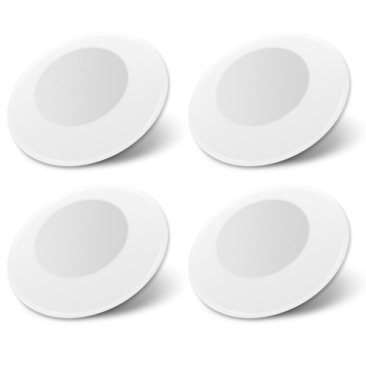 Dream lighting 12volt LED Recessed Puck Lights for RV Trailer Interior Ceiling Kitchen Cabinet Light Soft White 3500K, 3.4inch, Pack of 4
