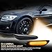 D-Lumina Sequential Amber LED Side Marker Lights Turn Signal Lamp Assembly for BMW E90 E91 E92 E93 E46 E53 E60 E61 X3 E83 X1 E84 E81 E82 E87 E88 Side Marker, Smoked Lens Side marker Light, Pack of 2