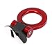 X AUTOHAUX Universal Red Ring Shaped Car Tow Hook Decor Bumper Trailer Sticker Adorn Set