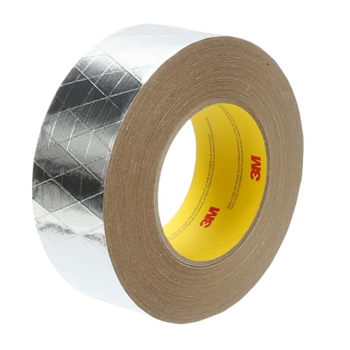 Image of 3M Venture Tape FSK Facing Tape 1525CW, Silver, 48 mm x 45.7 m, 24 Rolls per case