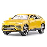 SASBSC Toy Cars for Boys Age 4-7 Metal Car Toys for 3 4 5 6 7 8 Year Old Boy Diecast Model Cars for Kids with Light and Sound Birthday Gifts(Yellow, 1:24)
