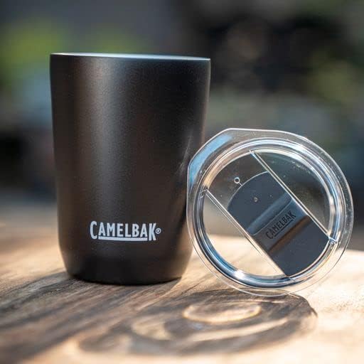 Miniatura 2 de CamelBak Horizon - Vaso térmico de acero inoxidable de 12 onzas, tapa de tres modos, color negro