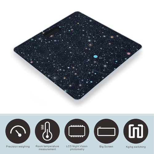 Báscula inteligente digital para baño con pantalla LCD miniatura 3