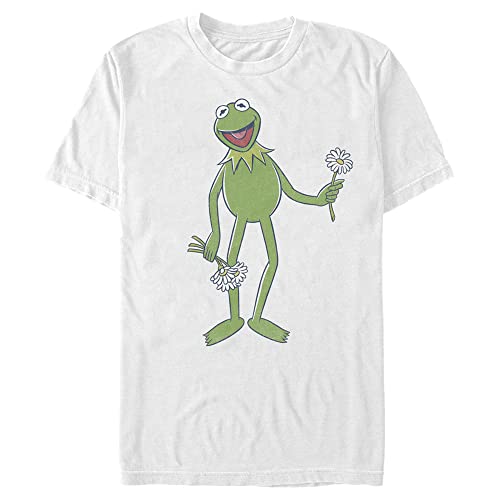 T-Shirt Big Kermit Disney Blanc en 4XL Confort Coton Respirant Homme Tall