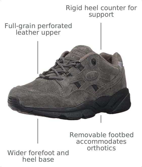 Image of Propet Womens Tour Walker Strap Walking Walking Sneakers Shoes - Black