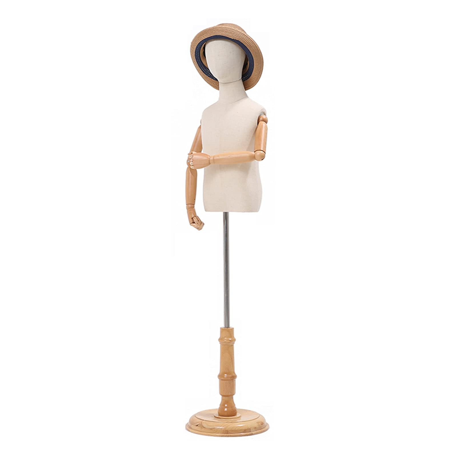 Maniquí femenino de escaparate infantil para tiendas de ropa de niños