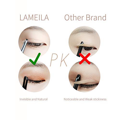 Breathable Lace Mesh Eyelid Tape Sticky,Double Eyelid Tape Paste Stickers,Glue-Free Self Adhesive Double Lasting Eyelid Sticker Without Surgery,Paste with Water Spray (2 Pack 240 PCS Total, Slim)