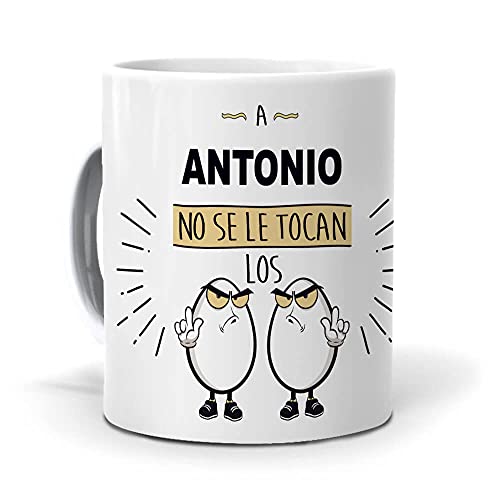 mundohuevo Taza A Antonio no se le tocan los Huevos. Cerámica AAA - 350 ml mundohuevo Taza A Antonio no se le tocan los Huevos. Cerámica AAA - 350 ml