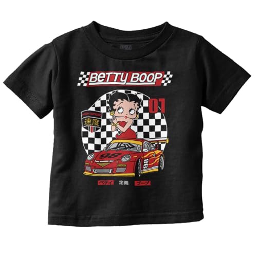 Betty Boop Kanji Racecar Cartoon Toddler Baby Girl T Shirt