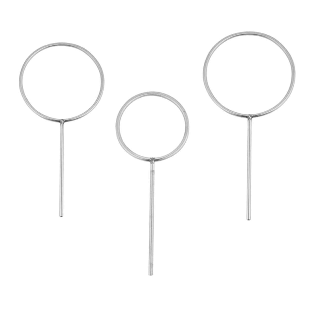 CIYODO 3pcs Stainless Steel Support Ring Labs Ring Laboratory Flask Holder Ring Loght Clamp Chemistry Lab Laboratory Support Stand Lab Retort Clamp Kickstand Ringd Lab Flask Clamp Silver