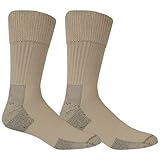 Dr. Scholl's Men's Advanced Relief Crew - 2 & 3 Pair Packs Casual Sock, Khaki, 7 12 US