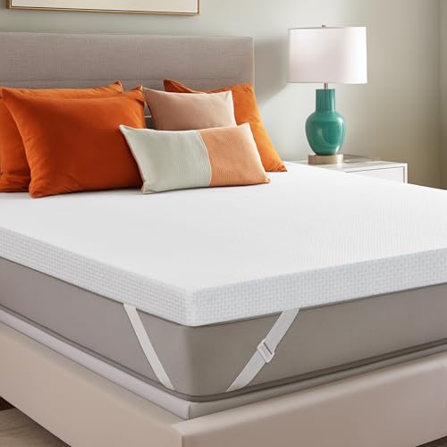 CHUN YI Memory Foam Mattress Topper King, 3 Inch Gel Foam Bed Topper with Rayon from Bamboo Cover, Ventilated Mattress Pad for Pressure Relief with Removable Cover, CertiPUR-US Certified