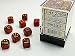 DND Dice Set-Chessex D&D Dice-12mm Glitter Ruby and Gold Plastic Polyhedral Dice Set-Dungeons and Dragons Dice Includes 36 Dice â€“ D6 (CHX27904)
