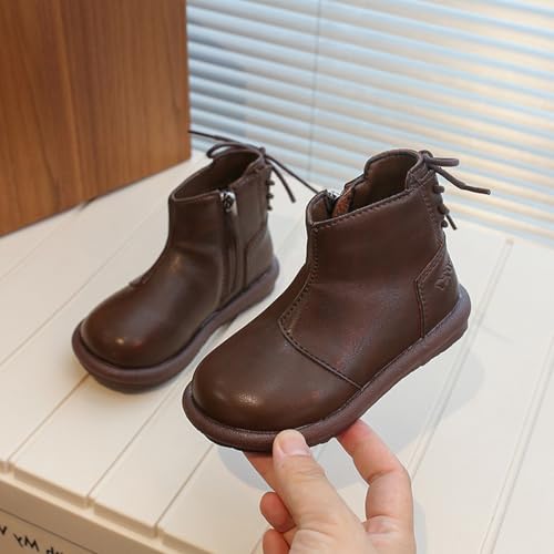 Baby Girls Boys Boots High Top First Walking Shoes Toddler Soft Sole Anti-Slip Side Zipper Winter Girls Rain Coat Boots3