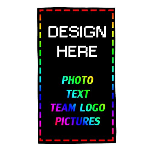 hsbolediy Custom Hand Towel 27.5×16 in with Logo/Photo/Pictures/Text, DIY Kitchen Hand Towels, Dining Room Dish Towel Home Decor