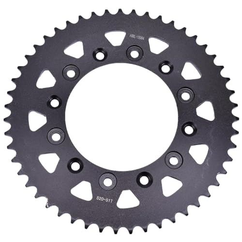 Plato de transmisión 520 de 51T para mejorar la aceleración en circuitos de motocross