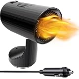 12 Volt Car Heater That Plugs into Cigarette Lighter, 150W Portable Windshield Defogger Defroster, Auto 12V heater