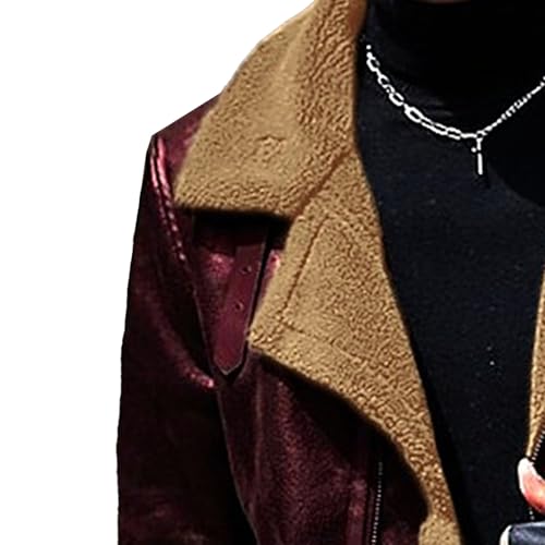 Chaqueta Bomber de cuero suave para hombre miniatura 3
