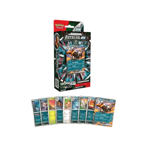 Copag Cartas Pokémon Deck Cards Baralho de Batalha EX (Houndoon)