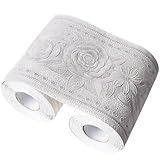 Umora トリムボーダー 壁紙シール 防水壁紙 ウォールステッカー 3D (ホワイト バラ)