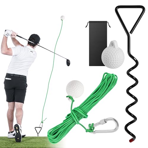 Shwsed Golf Rope Swing Trainer for Backyard, Golf Swing Training