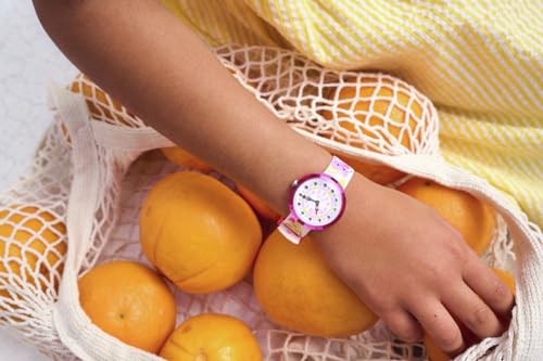 Flik Flak Girl Kids Watch Biosourced Quartz Waterproof Bouncing Hearts4