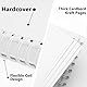 Remowith 20,5 x 20,5 cm 40 Seiten DIY Scrapbook Fotoalbum Hardcover Kraft Blankose Erinnerungsbuch für Hochzeit Jubiläum Familie Baby Weiß