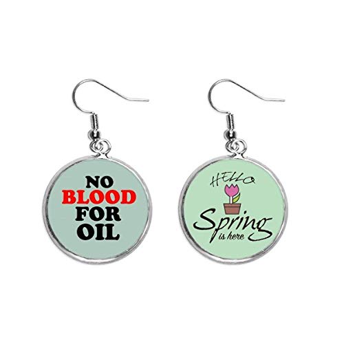 Pendientes de primavera antialérgicos con colgante decorativo ligero