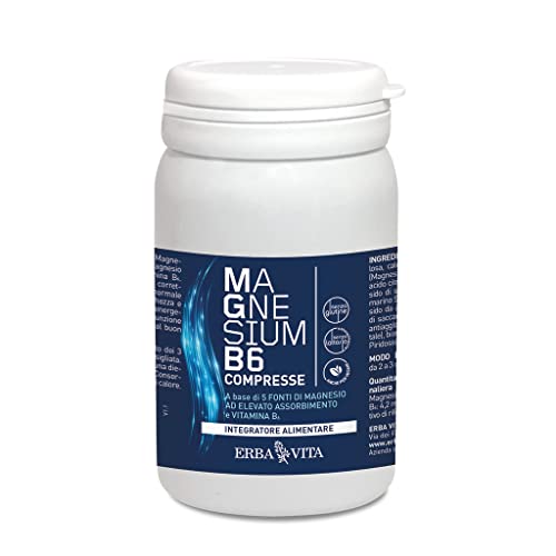 Erba Vita Integratore Alimentare Magnesium B6-60 Capsule