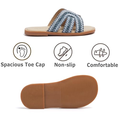Image of THEE BRON Girls Cute Slip-On Slippers Stylish Sandals for Toddlers & Kids