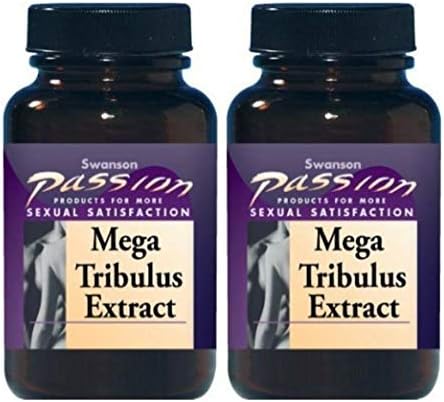 Swanson Passion Mega Tribulus Extract 250mg - 2 Bottles Each of 120 Capssules