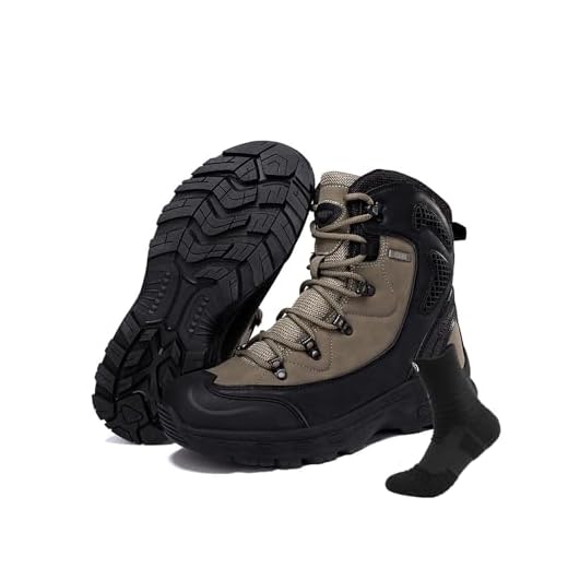 Botas de trabalho militar para homens, botas táticas masculinas do exército com meias esportivas Botas de combate leves Botas militares casuais ao ar livre Botas de combate de trabalho para caminhadas