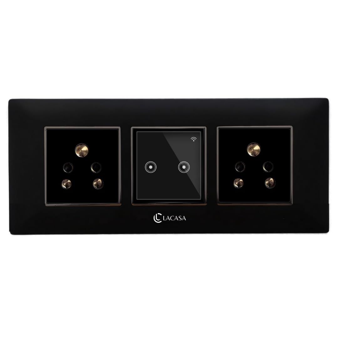 LACASA - 6 Module Smart Switch Plate/Board - Compatible with Google Assistant/Alexa - 122S-image-20