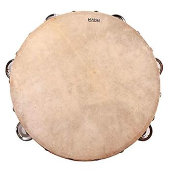 Akshar Tabla Mart Leathre Dafli Khanjari 9' Tambourine Musical Instruments Hand percussion - image, photos