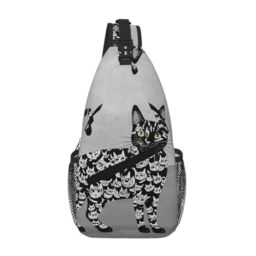 Bolso Sling para mujer y hombre mochila deportiva de viaje