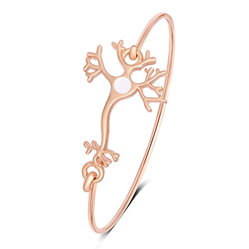 MANZHEN Neuron Nerve Cell Science Bangle Bracelet Hook Opening Bracelet