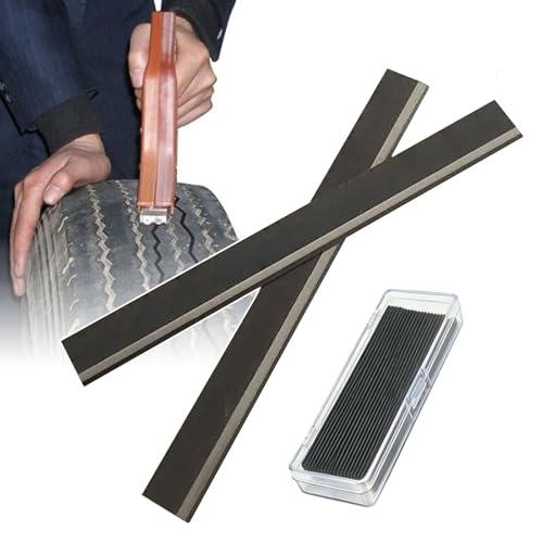QIeCny 50 Ranuradoras De Neumáticos (sin Forma), Herramienta para Ranurar Neumáticos (3/4/5 Mm), Doblado En V/U/W, Conducción Térmica Y Penetración Rápida del Material, Recauchutado De Neumáticos,5mm
