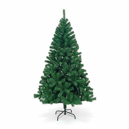 DAYRON - Árbol de Navidad Artificial de 180 cm en Verde con 740 Ramas Abatibles y Soporte Metálico Plegable, Montaje Rápido y Fácil de Guardar