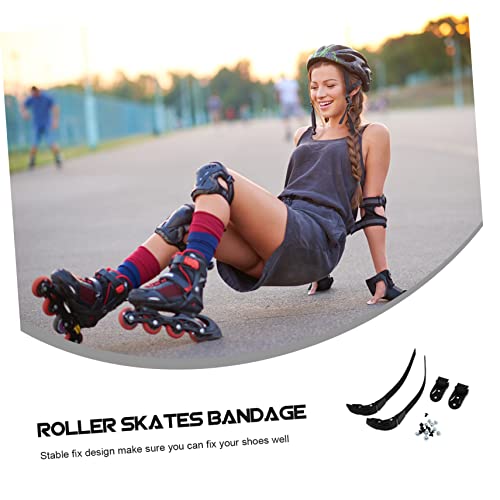 Yardwe 2 Conjuntos cadarços de skate roda de skate acessórios para patins cadarços de sapato botas c