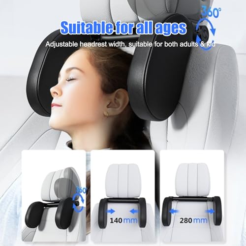 Almohada para cuello ergonómica ajustable para auto miniatura 3