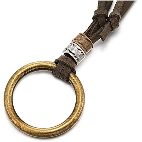 COOLSTEELANDBEYOND Circle Charm Pendant Necklace Cover